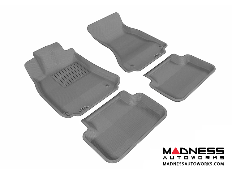 Audi A4/ S4/ RS4 Floor Mats (Set of 4) - Gray by 3D MAXpider (2009-2015)